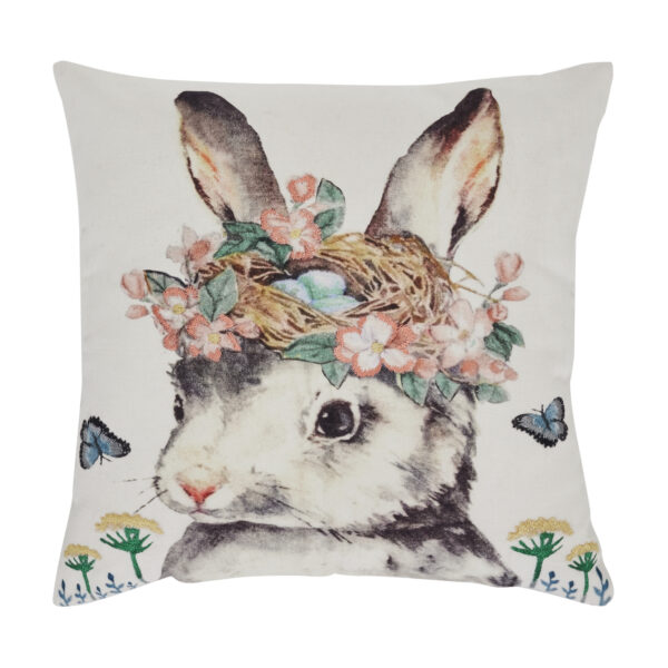 VHC-81151 - Garden Bunny Pillow 18x18