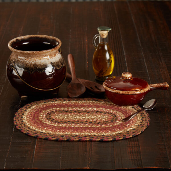 VHC-67130 - Ginger Spice Jute Oval Placemat 10x15