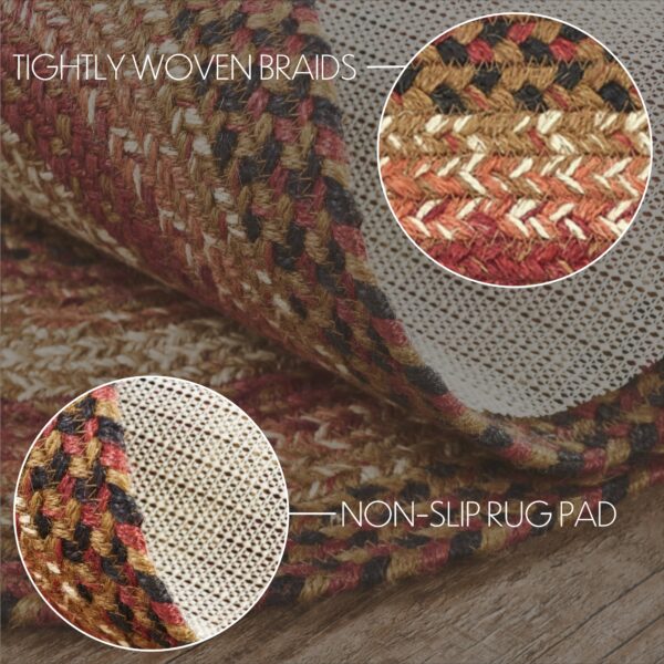 VHC-67111 - Ginger Spice Jute Rug Oval w/ Pad 27x48