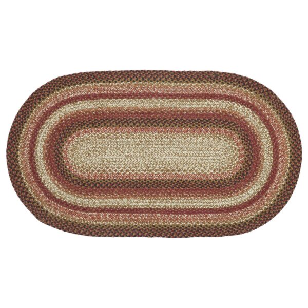 VHC-67111 - Ginger Spice Jute Rug Oval w/ Pad 27x48