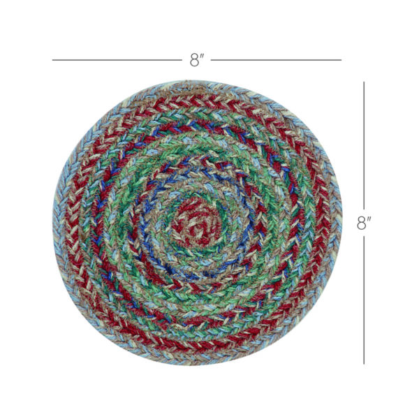 VHC-83524 - Multi Jute Trivet 8 inch Diameter