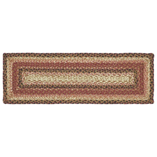 VHC-67108 - Ginger Spice Jute Stair Tread Rect Latex 8.5x27