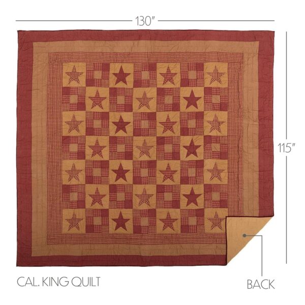 VHC-51248 - Ninepatch Star California King Quilt 130Wx115L