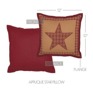 VHC-56742 - Ninepatch Star Quilted Pillow 12x12