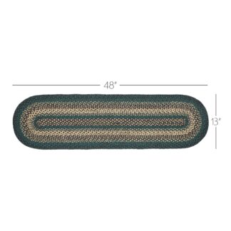 Farmhouse Pine Grove Jute Oval Runner 13x48 by April & Olive