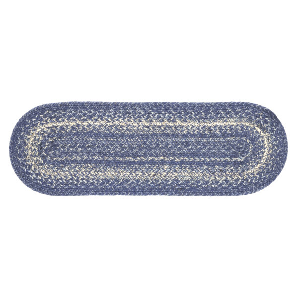 VHC-81348 - Great Falls Blue Jute Oval Runner 8x24