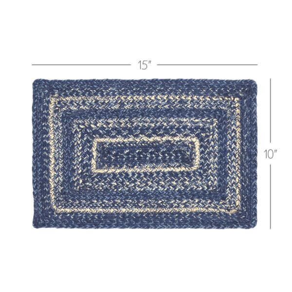 VHC-67101 - Great Falls Blue Jute Rect Placemat 10x15