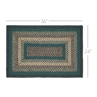 Farmhouse Pine Grove Jute Rug Rect w/ Pad 24x36 by April & Olive
