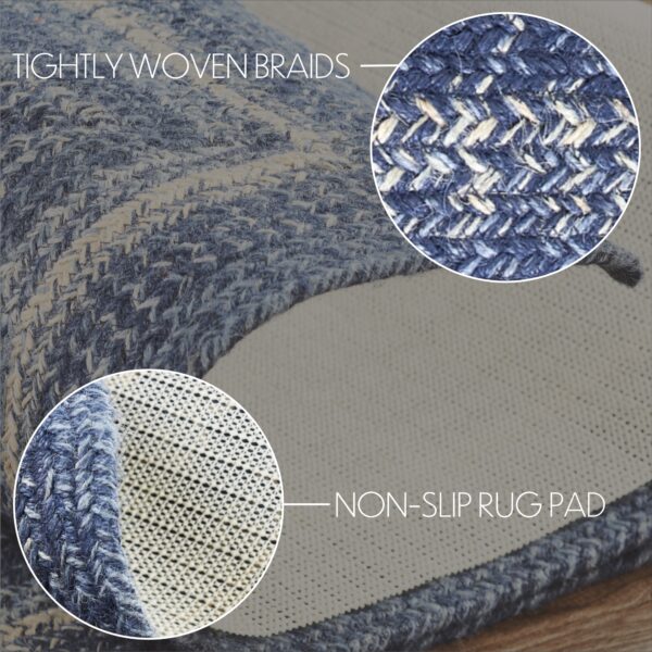 VHC-67087 - Great Falls Blue Jute Rug Rect w/ Pad 20x30