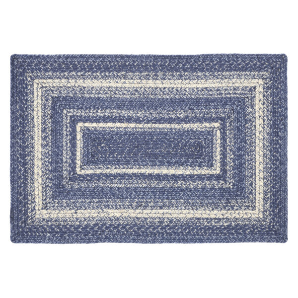 VHC-81353 - Great Falls Blue Jute Rug Rect w/ Pad 24x36