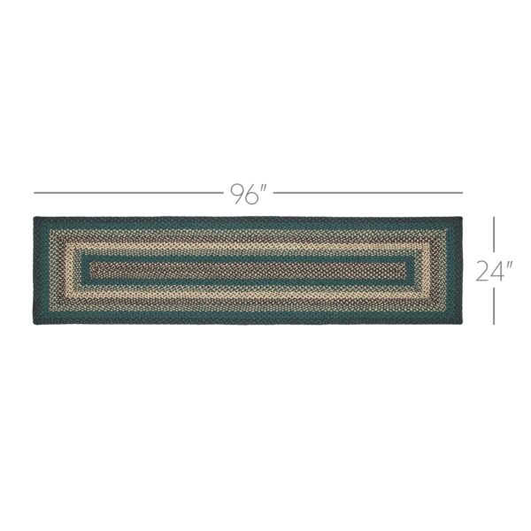 VHC-81420 - Pine Grove Jute Rug/Runner Rect w/ Pad 24x96