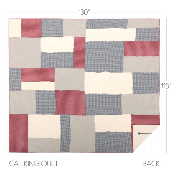 VHC-51852 - Hatteras Patch California King Quilt 130Wx115L