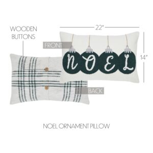 VHC-80426 - Pine Grove Plaid Noel Ornament Pillow 14x22