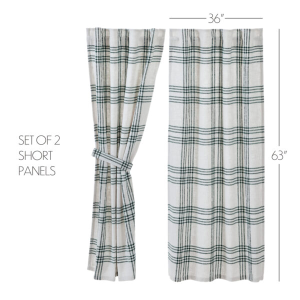 VHC-80417 - Pine Grove Plaid Short Panel Set of 2 63x36