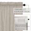 VHC-51224 - Hatteras Seersucker Blue Ticking Stripe Prairie Short Panel Set of 2 63x36x18