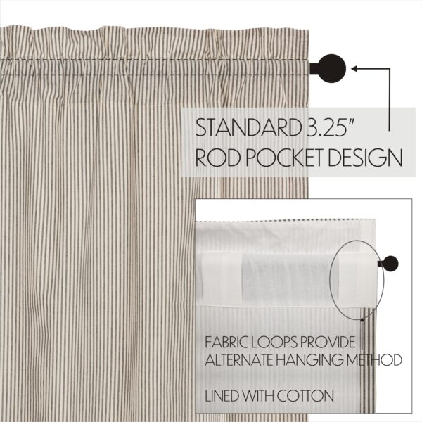 VHC-51866 - Hatteras Seersucker Blue Ticking Stripe Valance 16x60