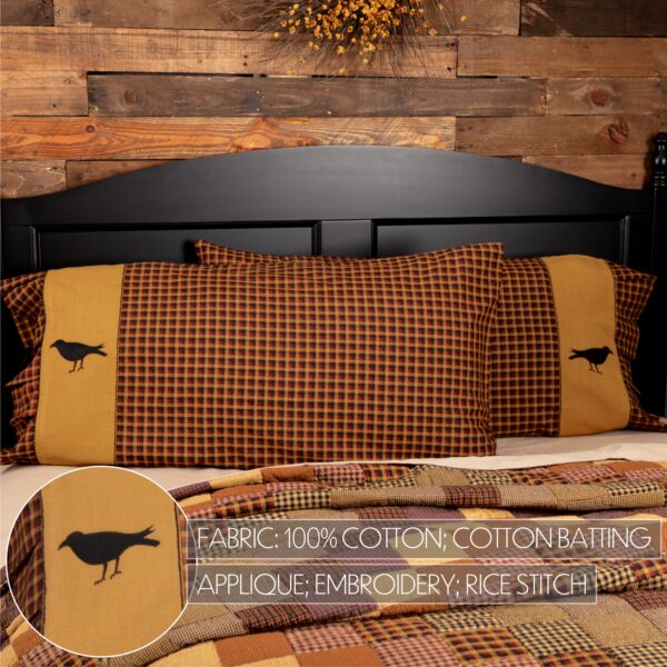 VHC-45604 - Heritage Farms Crow King Pillow Case Set of 2 21x40