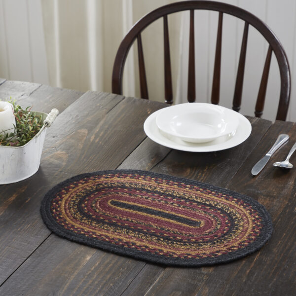 VHC-81362 - Heritage Farms Jute Oval Placemat 10x15