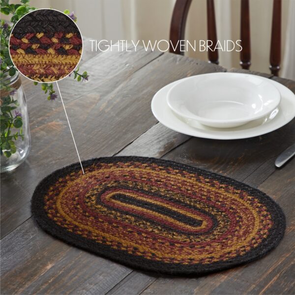 VHC-81363 - Heritage Farms Jute Oval Placemat 12x18