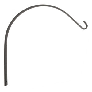 Black Wrought Iron Large Arched Hooks (Set of 3)