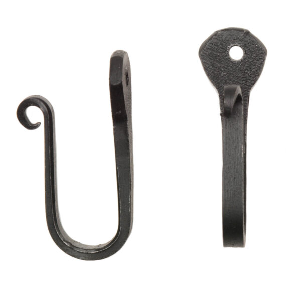 Black Wrought Iron Large Nail Hooks (Set of 12) Home Accents