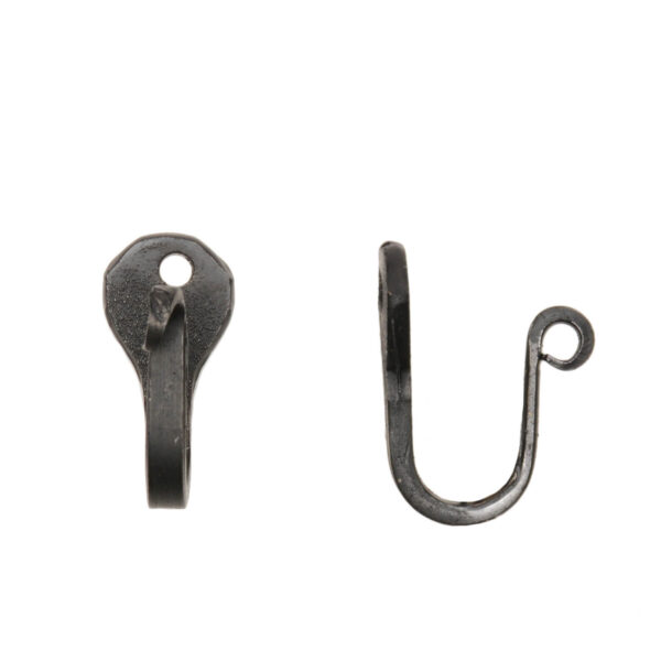 Black Wrought Iron Small Nail Hooks (Set of 12) Home Accents