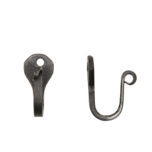 Black Wrought Iron Small Nail Hooks (Set of 12)