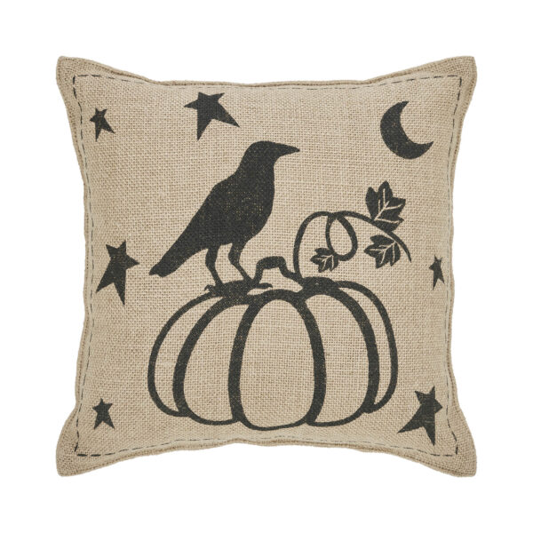 VHC-84023 - Raven Harvest Burlap Jute Pillow 12x12