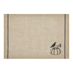 VHC-84025 - Raven Harvest Burlap Jute Placemat Set of 2 13x19