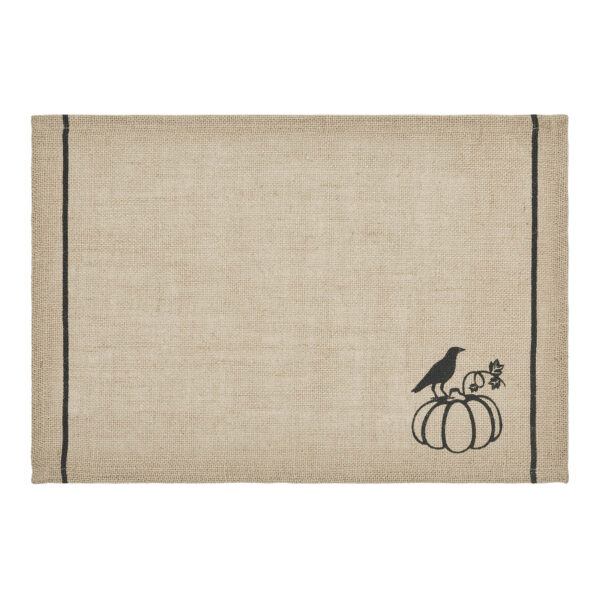 VHC-84025 - Raven Harvest Burlap Jute Placemat Set of 2 13x19