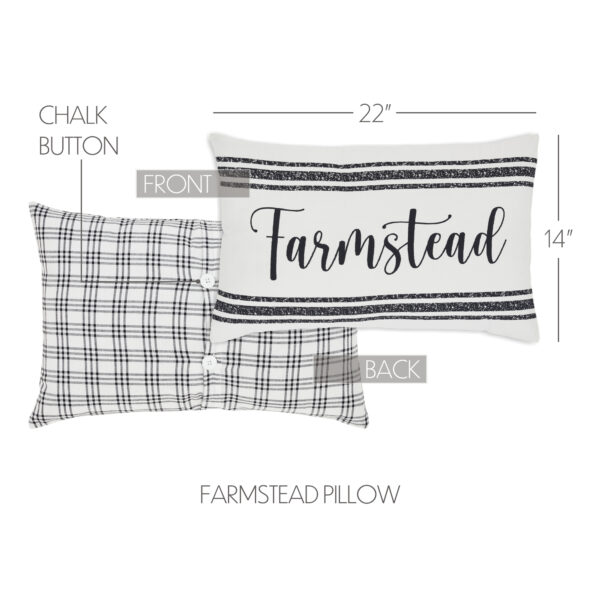 VHC-80449 - Sawyer Mill Black Farmstead Pillow 14x22