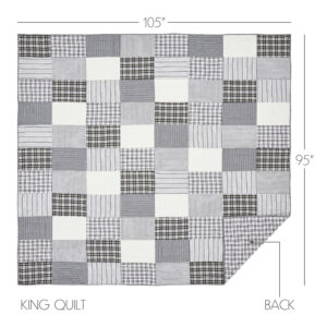 VHC-80433 - Sawyer Mill Black King Quilt 105Wx95L