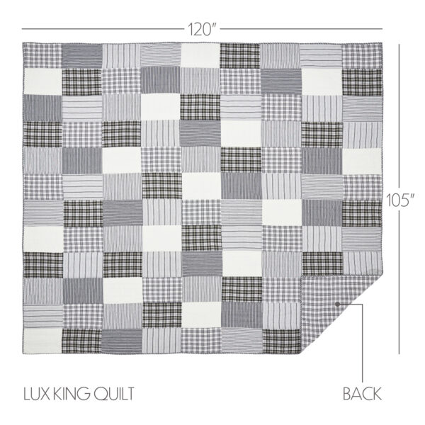 VHC-80432 - Sawyer Mill Black Luxury King Quilt 120Wx105L