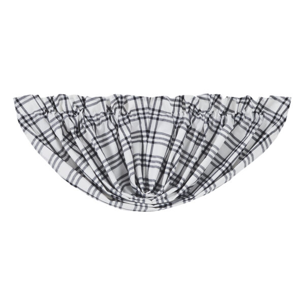 VHC-80478 - Sawyer Mill Black Plaid Balloon Valance 15x60