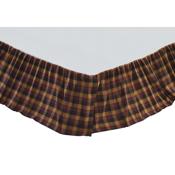 VHC-38003 - Heritage Farms Primitive Check Twin Bed Skirt 39x76x16
