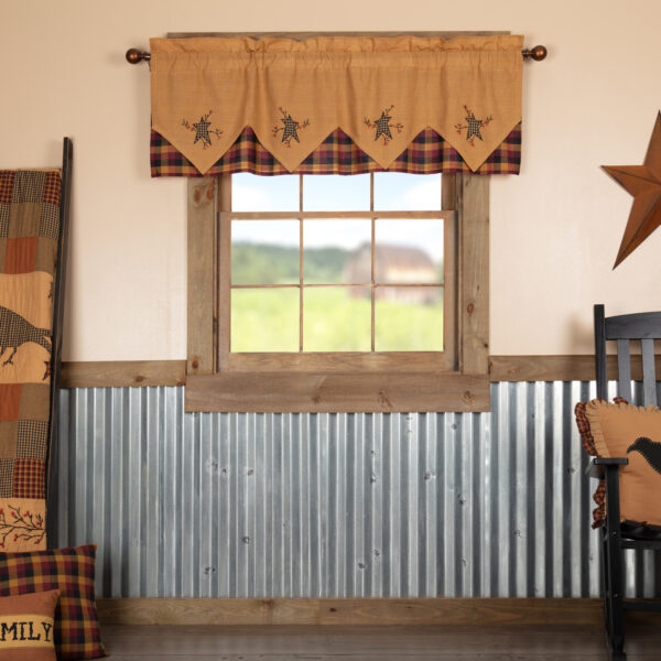 VHC-51877 - Heritage Farms Primitive Star and Pip Valance Layered 20x60