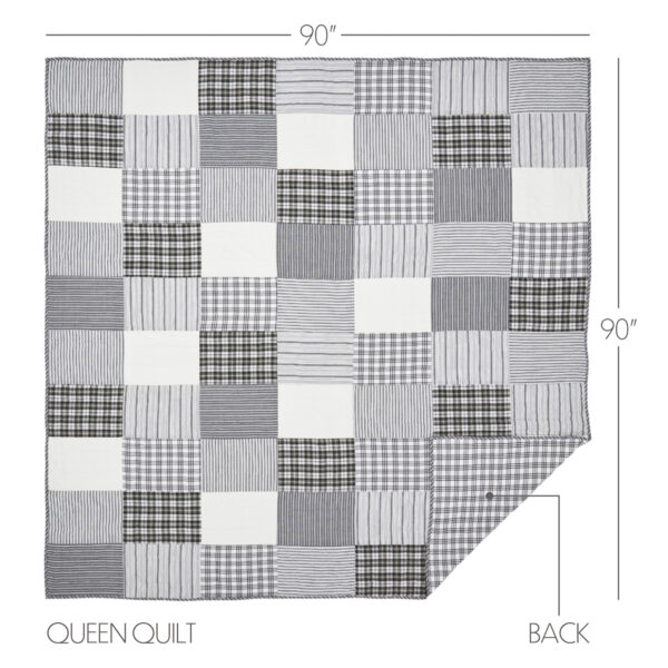 VHC-80434 - Sawyer Mill Black Queen Quilt 90Wx90L