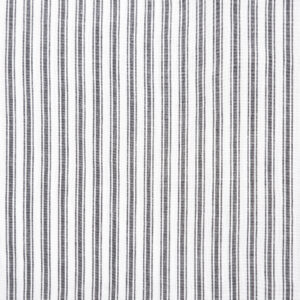 VHC-80459 - Sawyer Mill Black Ruffled Ticking Stripe Pillow 14x22