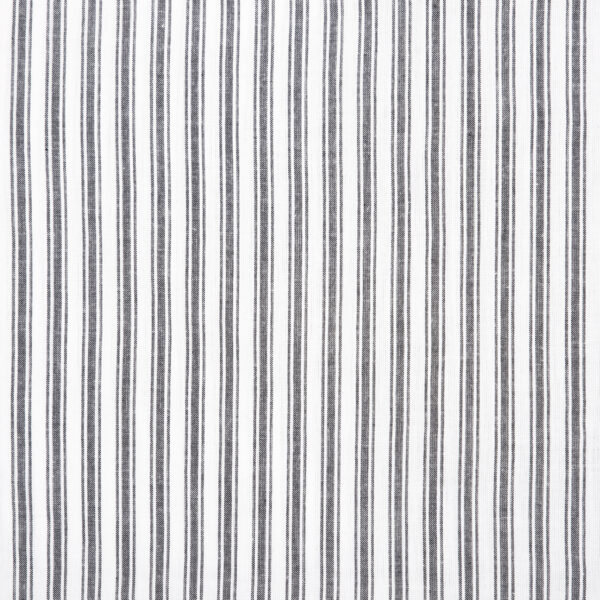 VHC-80459 - Sawyer Mill Black Ruffled Ticking Stripe Pillow 14x22