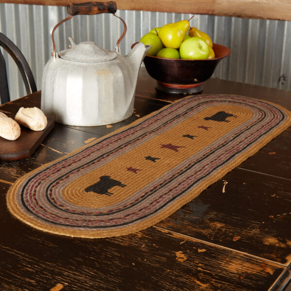 VHC-37912 - Heritage Farms Sheep Jute Runner Oval 13x36