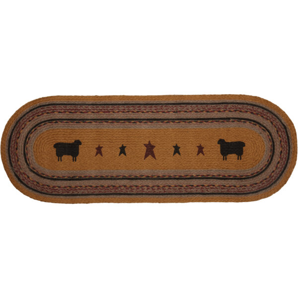 VHC-37912 - Heritage Farms Sheep Jute Runner Oval 13x36