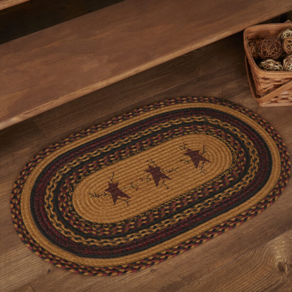 VHC-69446 - Heritage Farms Star and Pip Jute Rug Oval w/ Pad 20x30