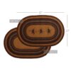 Heritage Farms Star and Pip Jute Rug Oval w/ Pad 20x30 - Image 9