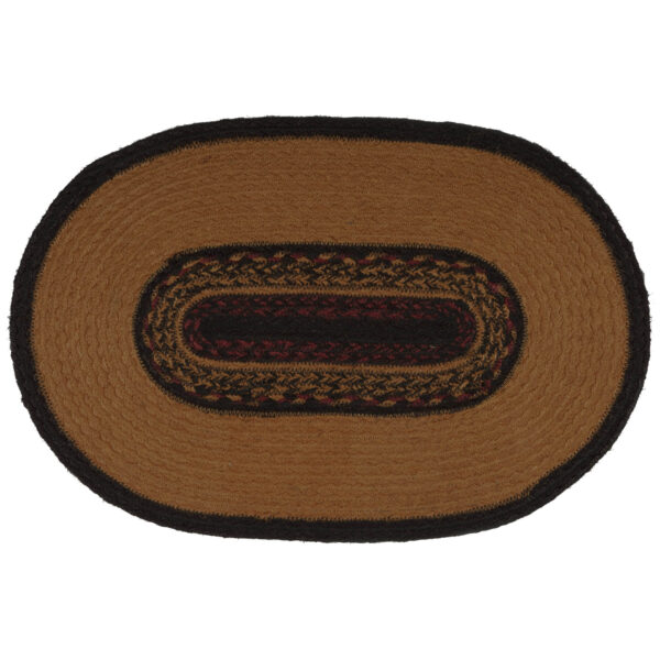 VHC-34063 - Heritage Farms Star Jute Placemat Oval Set of 6 12x18