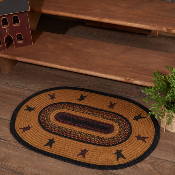 VHC-69445 - Heritage Farms Star Jute Rug Oval w/ Pad 20x30