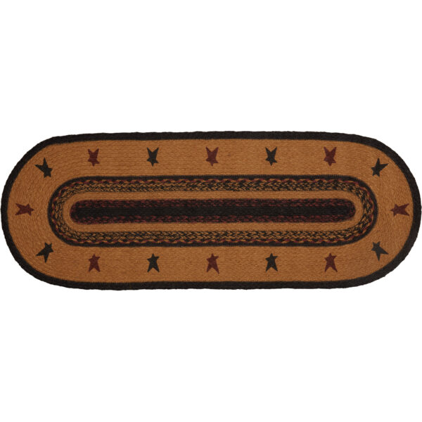 VHC-37916 - Heritage Farms Star Jute Runner Oval 13x36