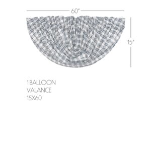 VHC-51286 - Sawyer Mill Blue Plaid Balloon Valance 15x60