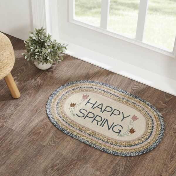 VHC-83414 - Kaila Happy Spring Jute Rug Oval w/ Pad 20x30