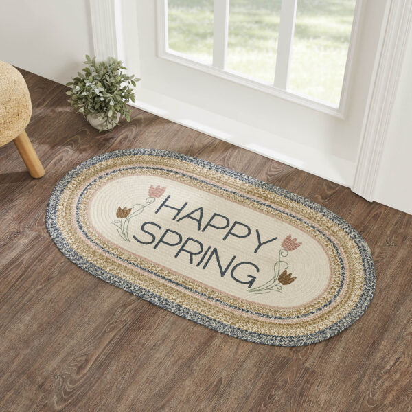 VHC-83415 - Kaila Happy Spring Jute Rug Oval w/ Pad 27x48