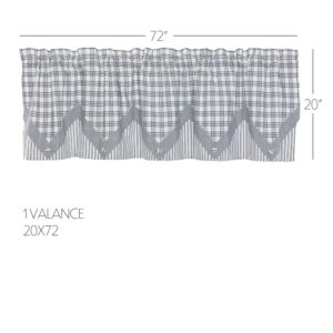 VHC-52204 - Sawyer Mill Blue Valance Layered 20x72